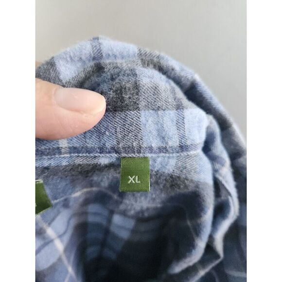 Sid Mashburn Men Blue Plaid 100% Cotton Button Down Sports Shirt size XL - Picture 10 of 12